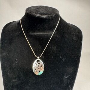 Brighton Mingle Collection Silver Plated Pendant French Wire Necklace